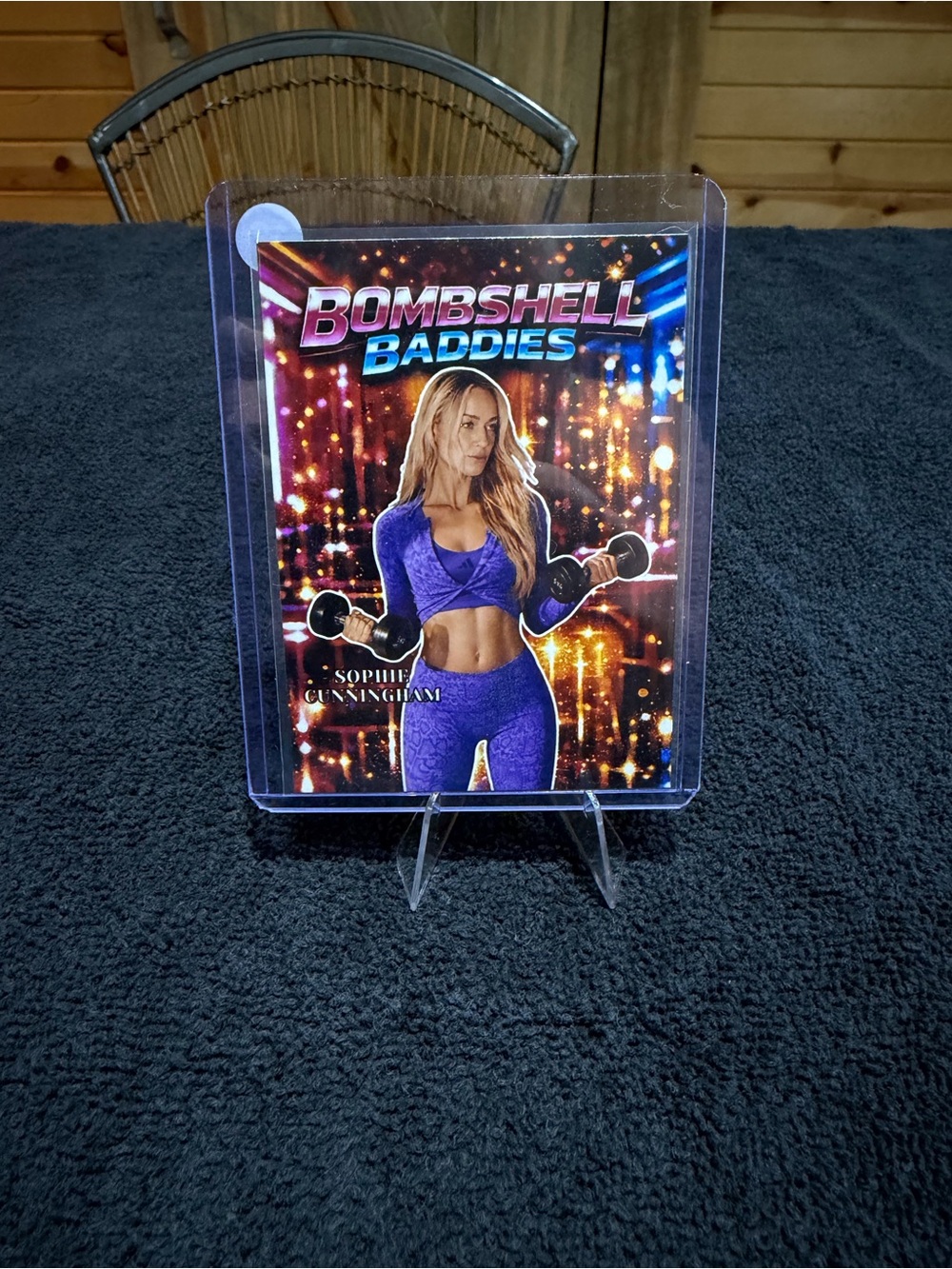 Bombshell Baddies Sophie Cunningham Purple Fitness Card